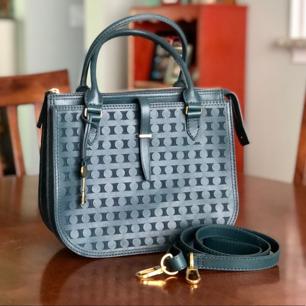 Fossil Ryder Satchel - Indian Teal